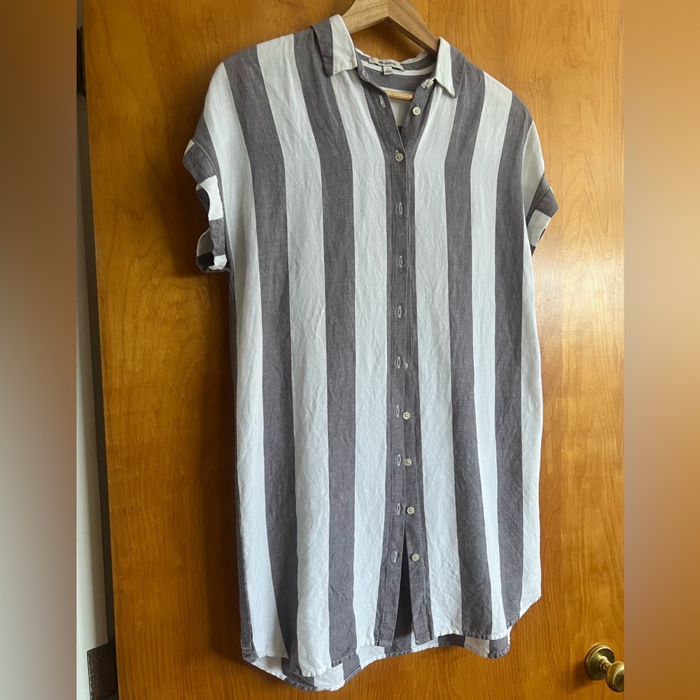 Madewell linen blend dress